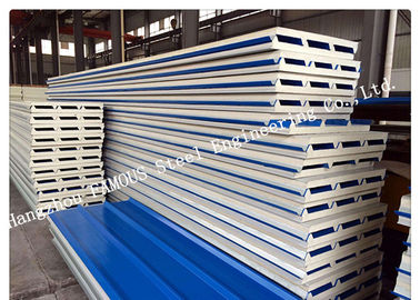 970mm Water Resistant Insulated PU Sandwich Panels for Prefab House Roof Panel