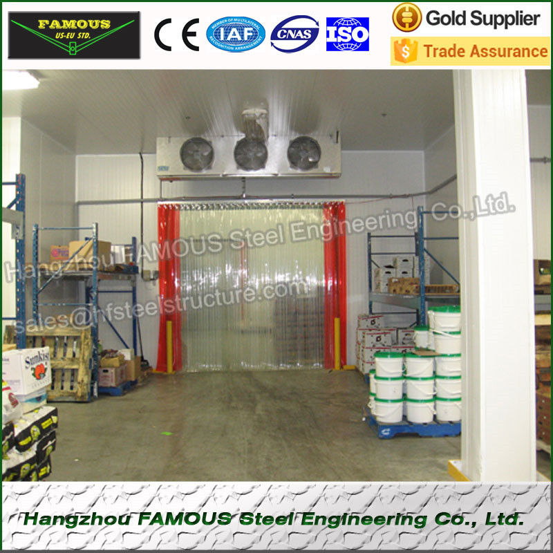 walk in cooler panels PU FOR COLD ROOM(50mm,75mm,100mm,120mm,150mm,200mm) with bitzer