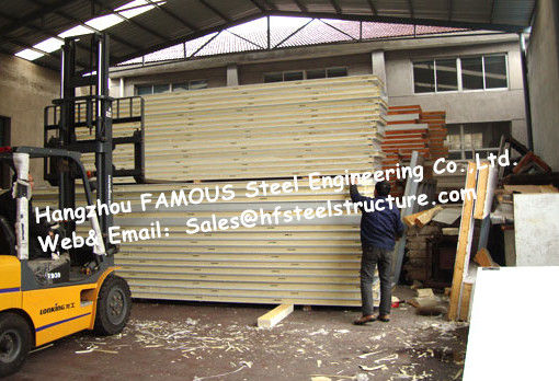 High Airtightness Seafood Commercial Walk In Freezer Insulated Panels PU Sandwich Panels Width 960mm