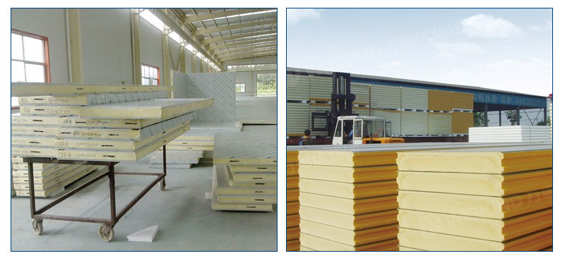 Hot sale color steel pu sandwich wall panel for cold room with good price